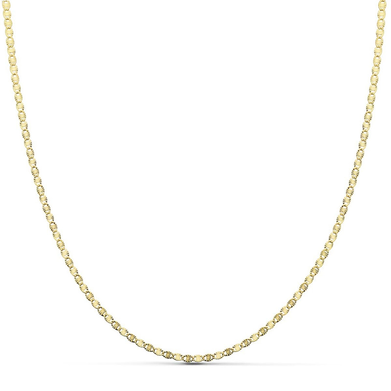 Collier Chaine Or 18 Carats 750/000 Jaune Maille Marine - 40cm Collier Chaine Or 18 Carats 750/000 Jaune Maille Marine - 40cm