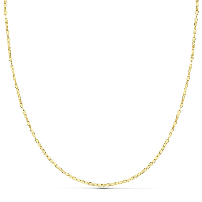 Collier Chaine Or 18 Carats 750/000 Jaune Maille Marine - 40cm Collier Chaine Or 18 Carats 750/000 Jaune Maille Marine - 40cm