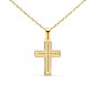 Collier - Médaille Croix Or 18 Carats 750/000 Jaune - Chaine Dorée Collier - Médaille Croix Or 18 Carats 750/000 Jaune - Chaine Dorée
