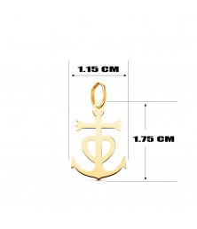 Collier - Médaille Croix Camarguaise Or 18 Carats 750/000 Jaune - Chaine Dorée
