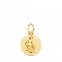Médaille Or 18 Carats 750/000 - Zodiaque Verseau - Chaine Dorée Offerte