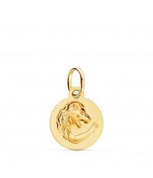 Médaille Or 18 Carats 750/000 - Zodiaque Lion - Chaine Dorée Offerte