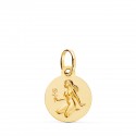 Médaille Or 18 Carats 750/000 - Zodiaque Vierge - Chaine Dorée Offerte