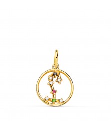 Médaille Or 18 Carats 750/000 - Zodiaque Scorpion - Chaine Dorée Offerte