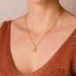 Pendentif Médaille Or 18 Carats 750 Jaune - Constellation Zodiaque Poisson - Chaine Offerte Pendentif Médaille Or 18 Carats 750 Jaune - Constellation Zodiaque Poisson - Chaine Offerte