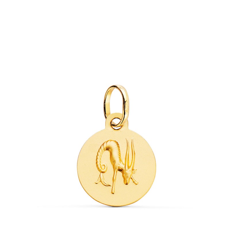Médaille Or 18 Carats 750/000 - Zodiaque Capricorne - Chaine Dorée Offerte