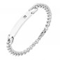 Bracelet Acier Avec Plaque - Homme