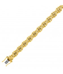 Bracelet Or 18 Carats 750/000 Jaune Maille Royale - 21CM