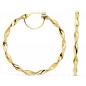 Créoles Or 18 Carats 750 Jaune - Torsadées Créoles Or 18 Carats 750 Jaune - Torsadées
