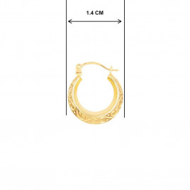 Boucles d'Oreilles Créoles - Or Jaune - Femme