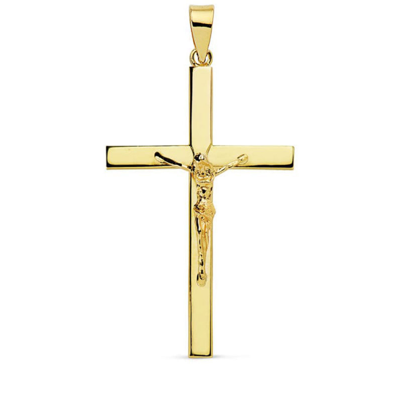 Pendentif - Médaille Christ sur la Croix Or 18 Carats 750 Jaune - Chaines Offertes Pendentif - Médaille Christ sur la Croix Or 18 Carats 750 Jaune - Chaines Offertes