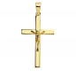 Pendentif - Médaille Christ sur la Croix Or 18 Carats 750 Jaune - Chaines Offertes Pendentif - Médaille Christ sur la Croix Or 18 Carats 750 Jaune - Chaines Offertes