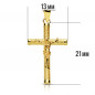 Pendentif - Médaille Christ sur la Croix Or 18 Carats 750 Jaune - Chaine Offerte Pendentif - Médaille Christ sur la Croix Or 18 Carats 750 Jaune - Chaine Offerte