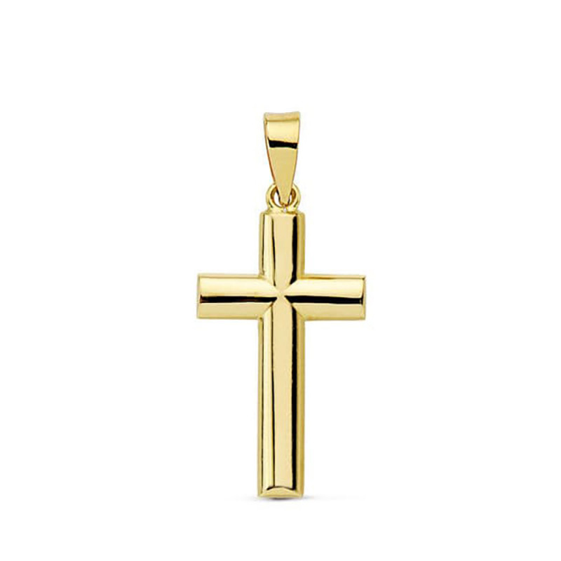 Pendentif - Médaille Croix Or 18 Carats 750 Jaune - Chaine Offerte Pendentif - Médaille Croix Or 18 Carats 750 Jaune - Chaine Offerte