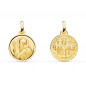 Pendentif Médaille Or 18 Carats 750 Jaune - Scapulaire Saint Benoit - Chaine Offerte Pendentif Médaille Or 18 Carats 750 Jaune - Scapulaire Saint Benoit - Chaine Offerte