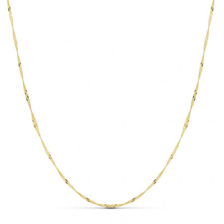 Chaine Singapour Or Jaune - Femme 45cm