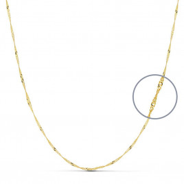 Chaine Singapour Or Jaune - Femme 45cm