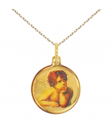 Collier - Médaille Or Jaune - Ange