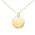Collier - Médaille Ange Or Jaune - Chaîne Dorée