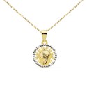 Collier - Médaille Vierge Or 750/1000 - Chaine Dorée