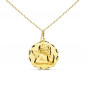 Collier - Médaille Or 18 Carats 750/1000 Ange - Chaîne Dorée - Gravure Offerte Collier - Médaille Or 18 Carats 750/1000 Ange - Chaîne Dorée - Gravure Offerte