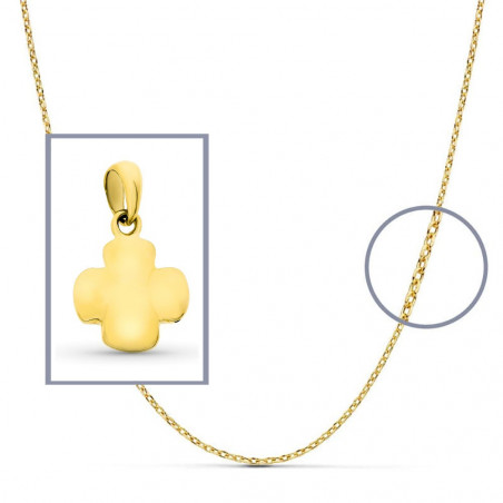 Pendentif  - Médaille Croix Or 18 Carats 750 Jaune - Chaines Offertes