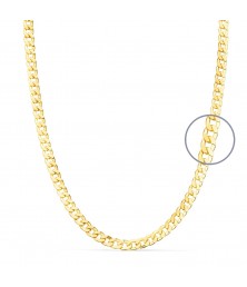 Collier Chaine Or 18 Carats 750/000 Jaune Maille Gourmette