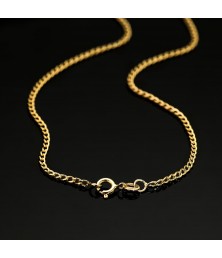 Collier Chaine Or 18 Carats 750/000 Jaune Maille Gourmette