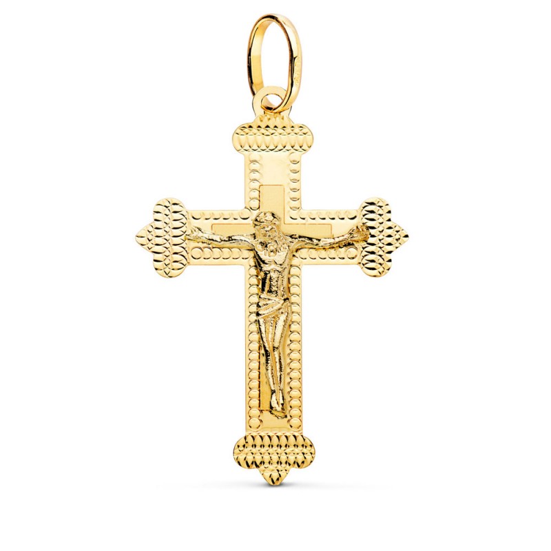 Christ sur la Croix Or 18 Carats 750/000 Jaune - Chaine Dorée Offerte